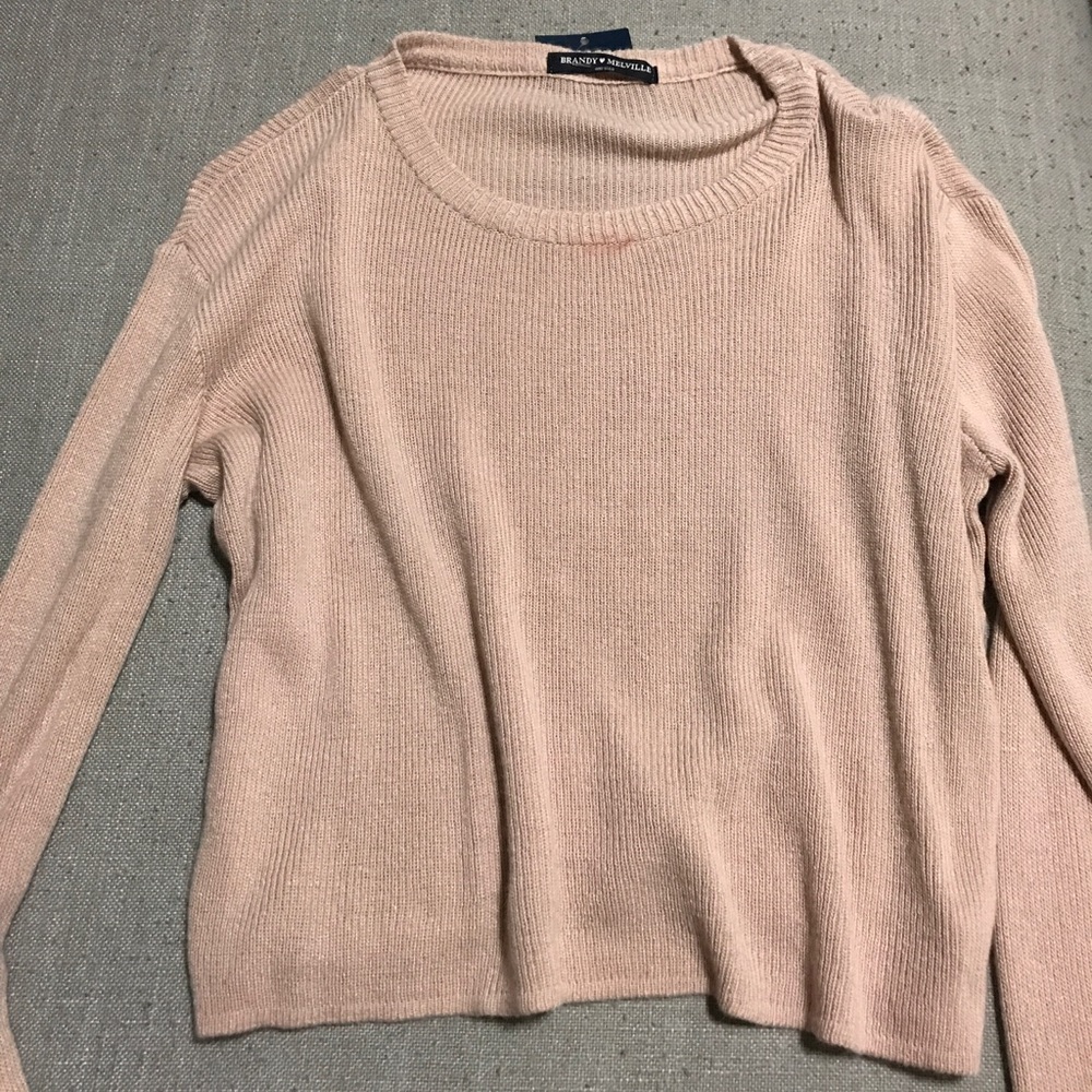 NWT brandy Melville blush pink sweater